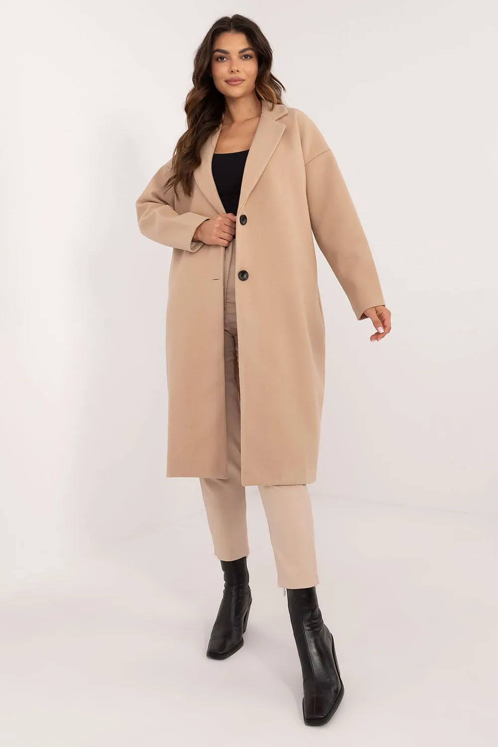 Classic Cut Womens Long Coat by Och Bella