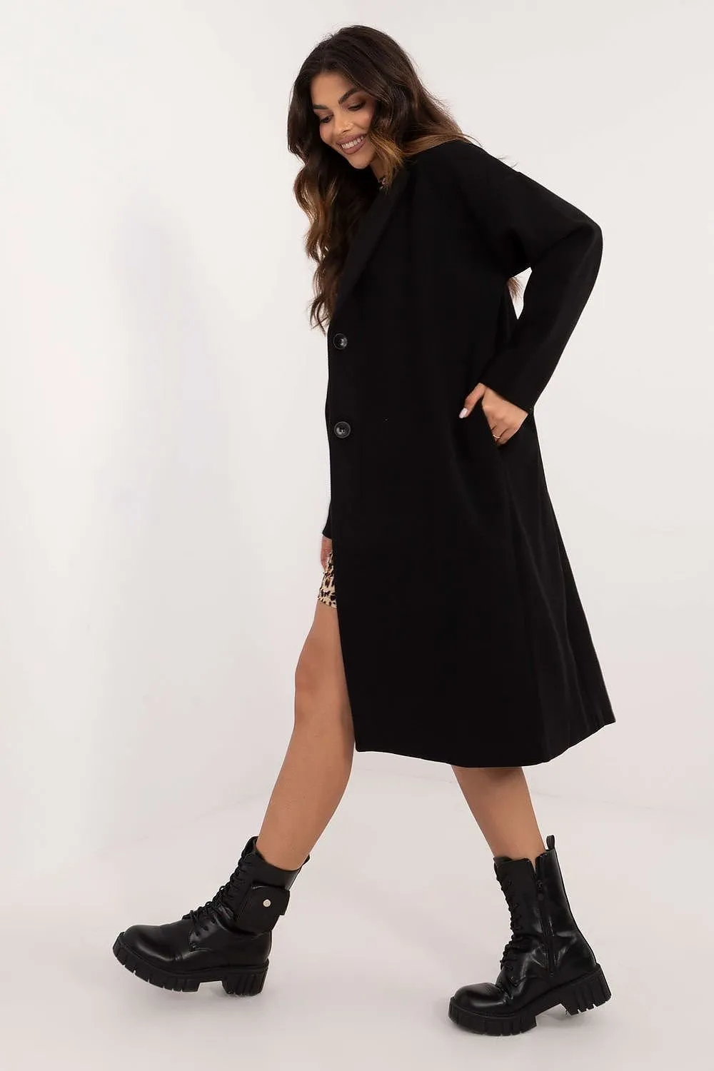 Classic Cut Womens Long Coat by Och Bella