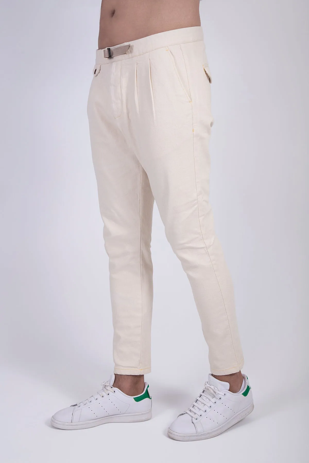 Ecru Mens Denim Trousers Slim Fit