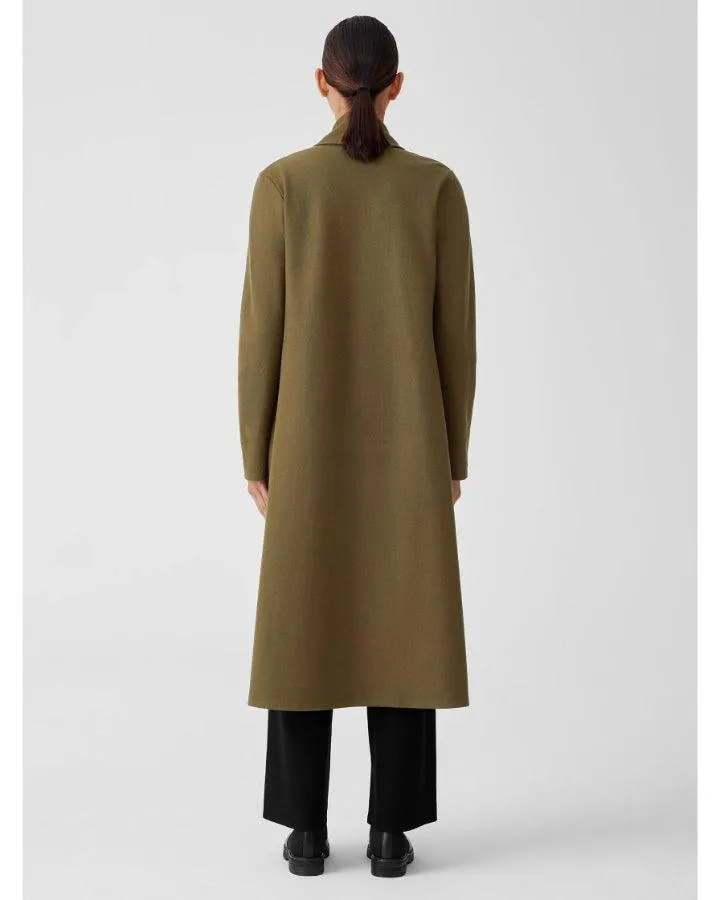 Eileen Fisher High Collar Long Jacket
