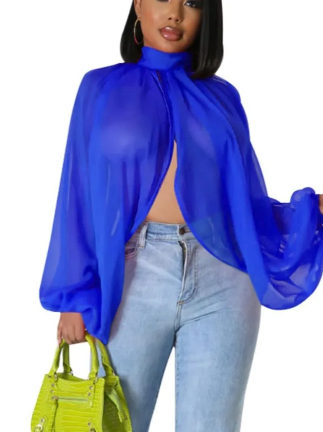 Elegant Summer Split Backless ColorSexy Blouse