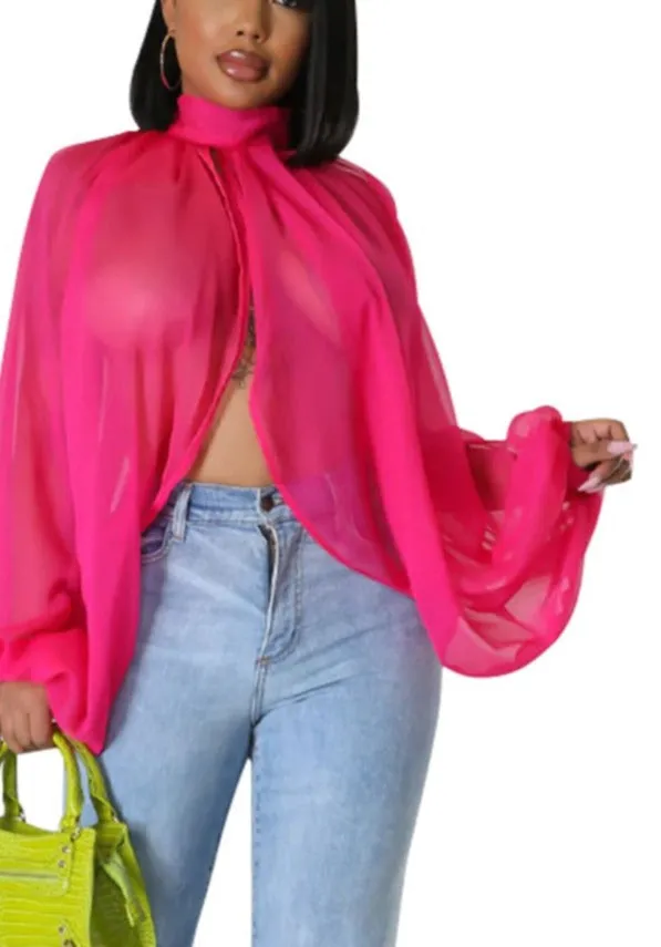 Elegant Summer Split Backless ColorSexy Blouse