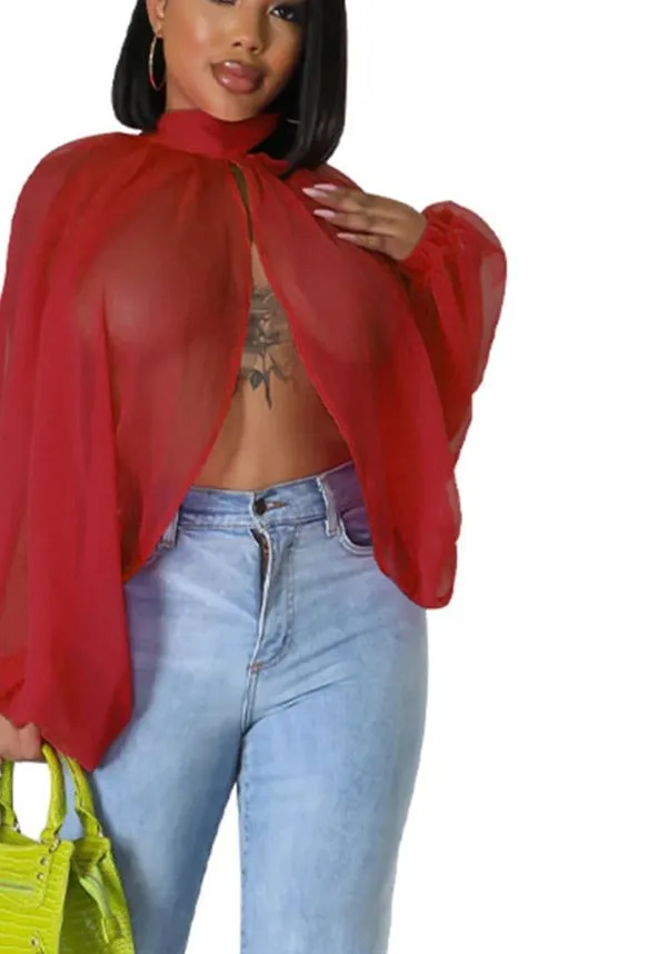 Elegant Summer Split Backless ColorSexy Blouse