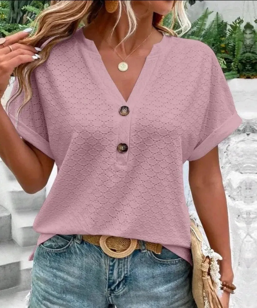 Fashion Casual Vintage Elegant Summer Streetwear Blouse