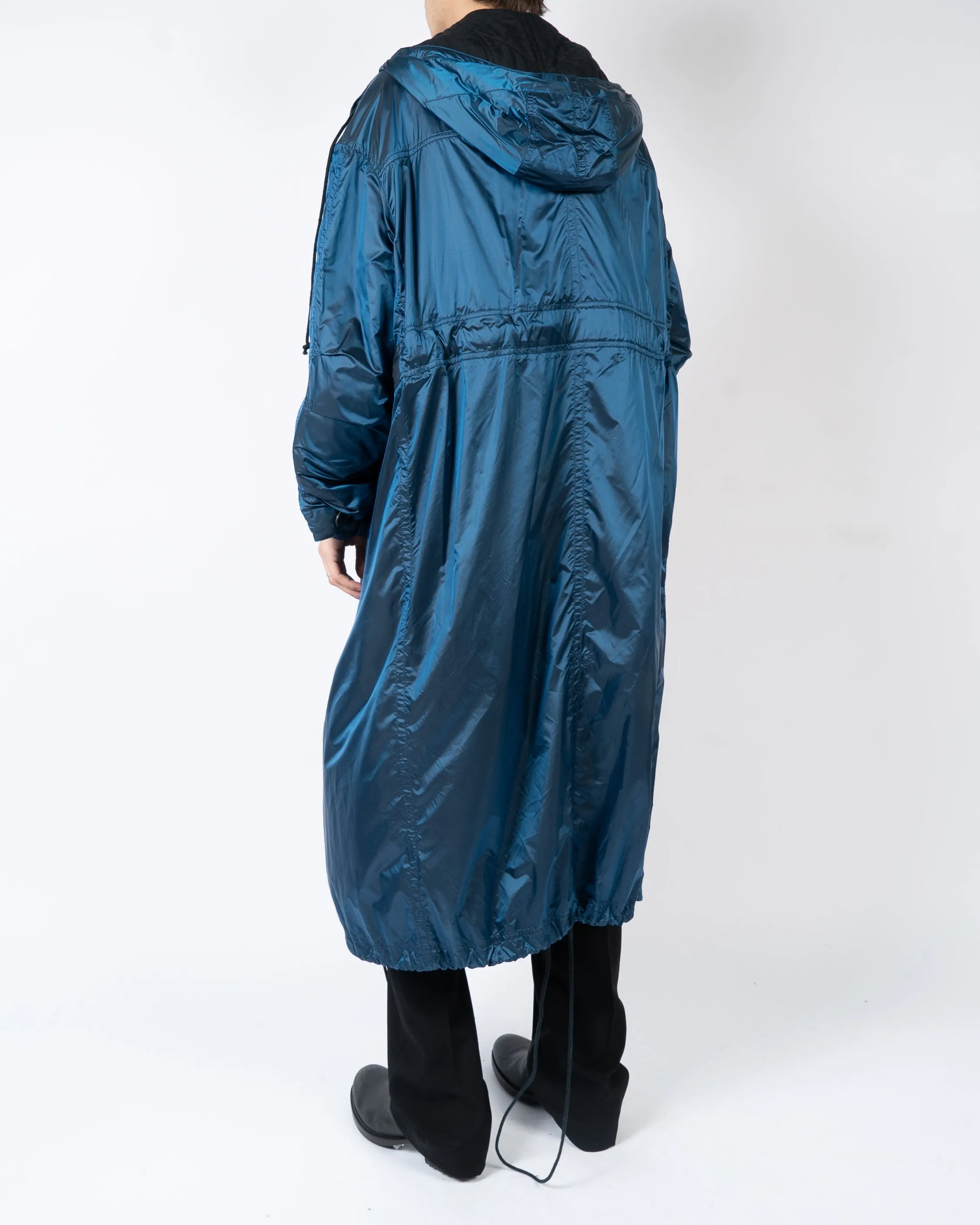 FW17 Hirst Blue Oversized Nylon Coat