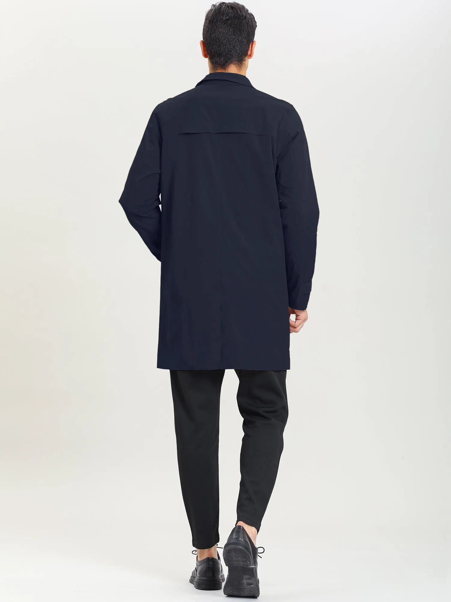 Lightweight Lapel Single Breasted Trench Overcoat