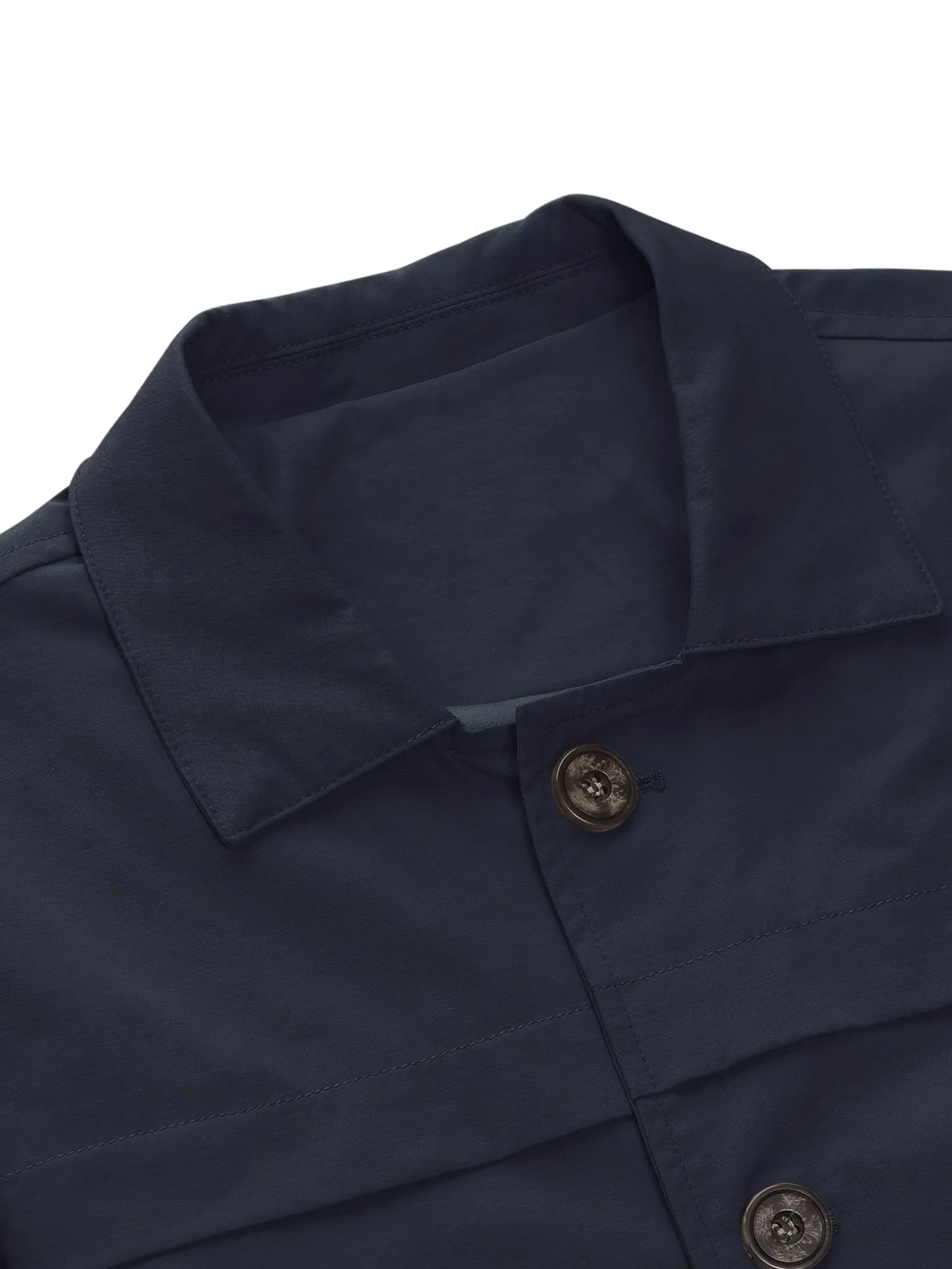 Lightweight Lapel Single Breasted Trench Overcoat