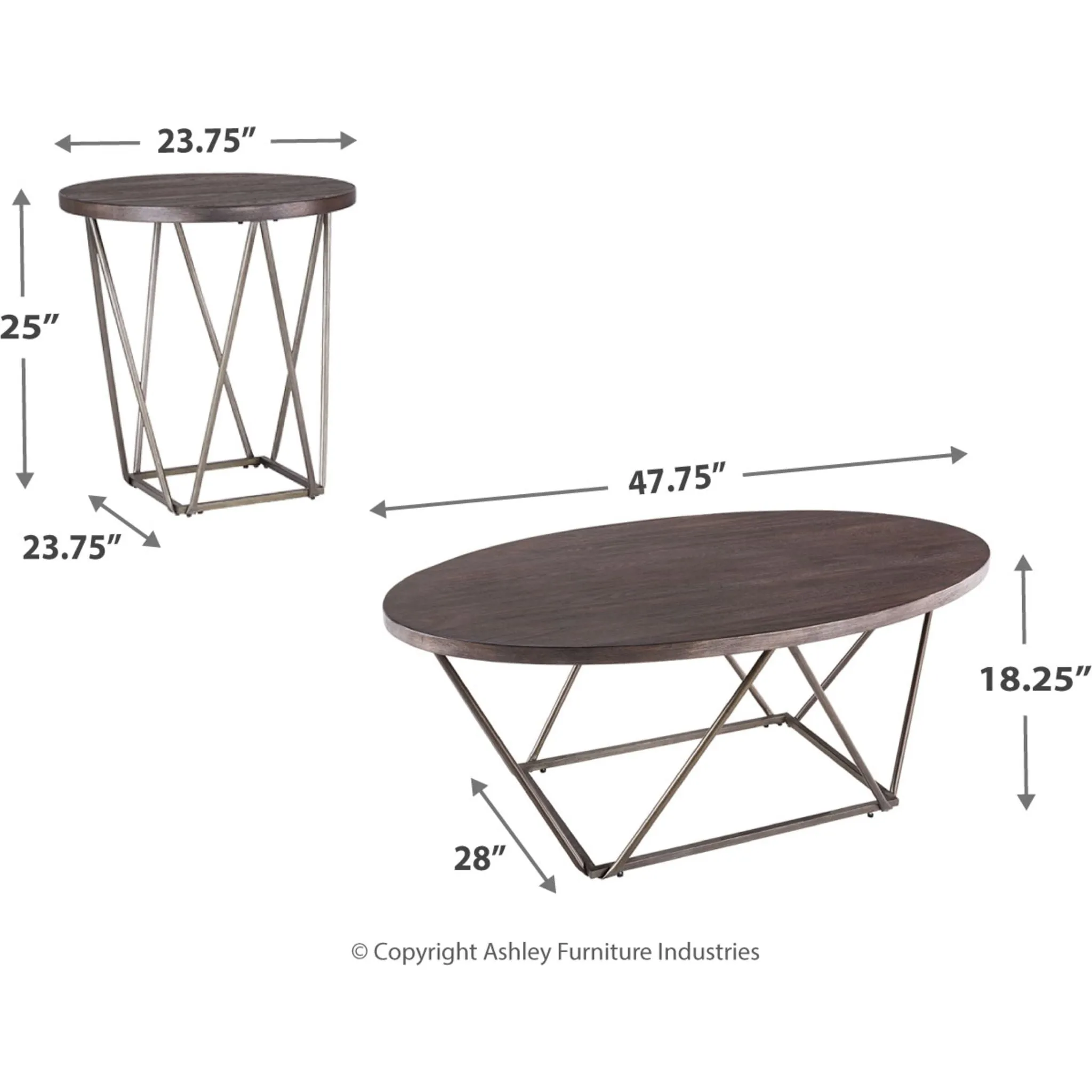 Neimhurst Occasional Table Set (set of 3)