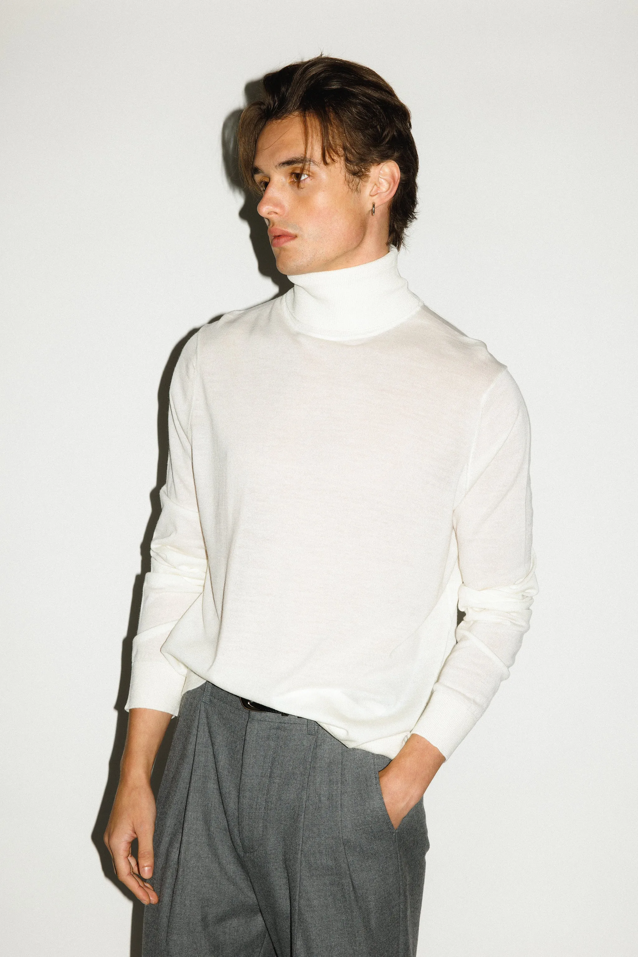 Norton Vintage-Fit Turtleneck  |  Ivory