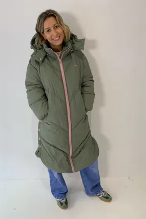 O&F Long Line Puffer Coat