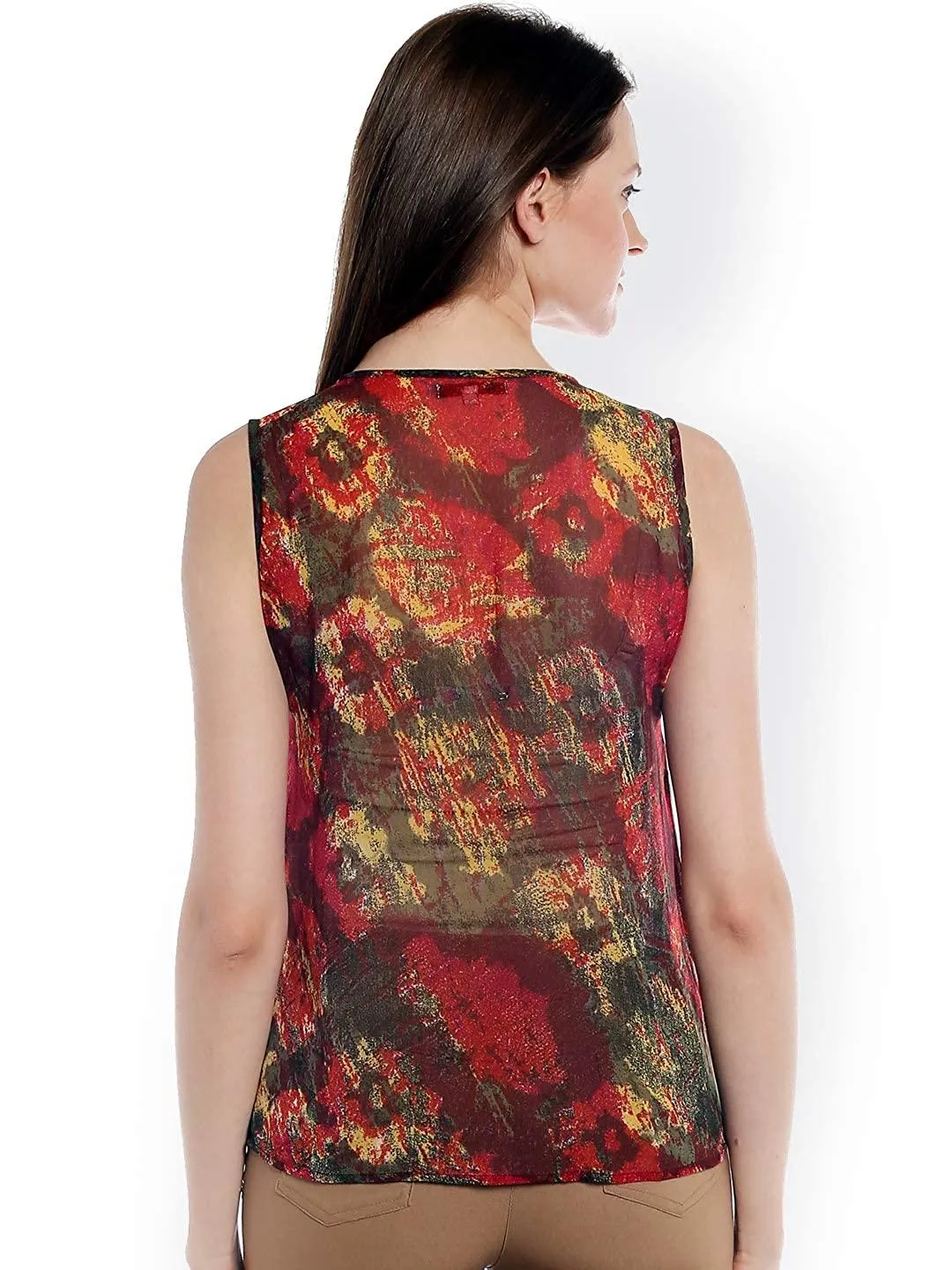 Style Quotient Womens Abstract Tops