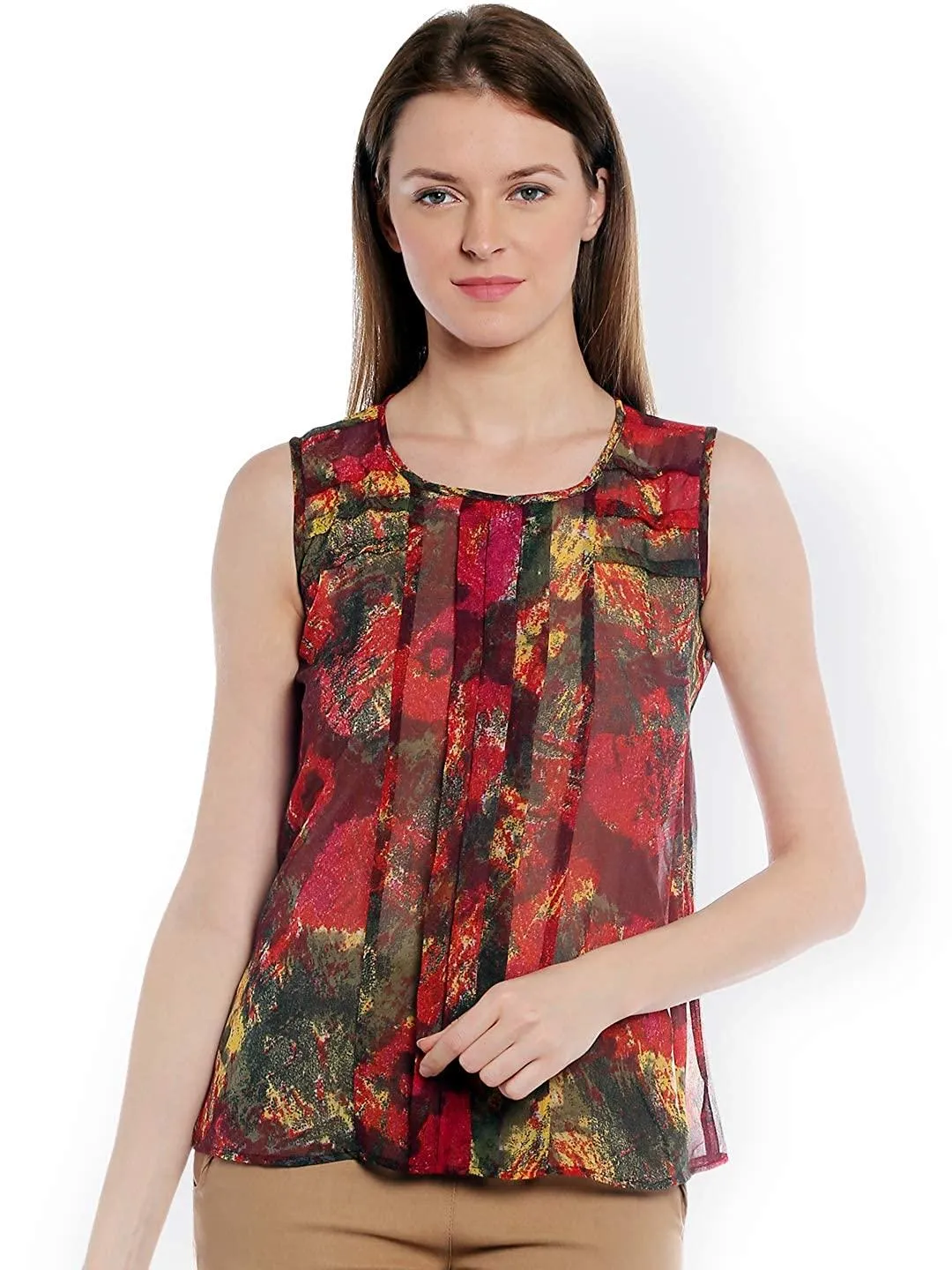 Style Quotient Womens Abstract Tops