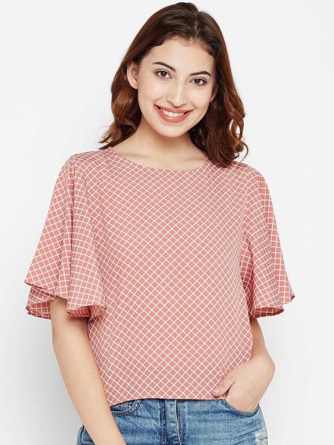 Style Quotient Womens Checked Tops