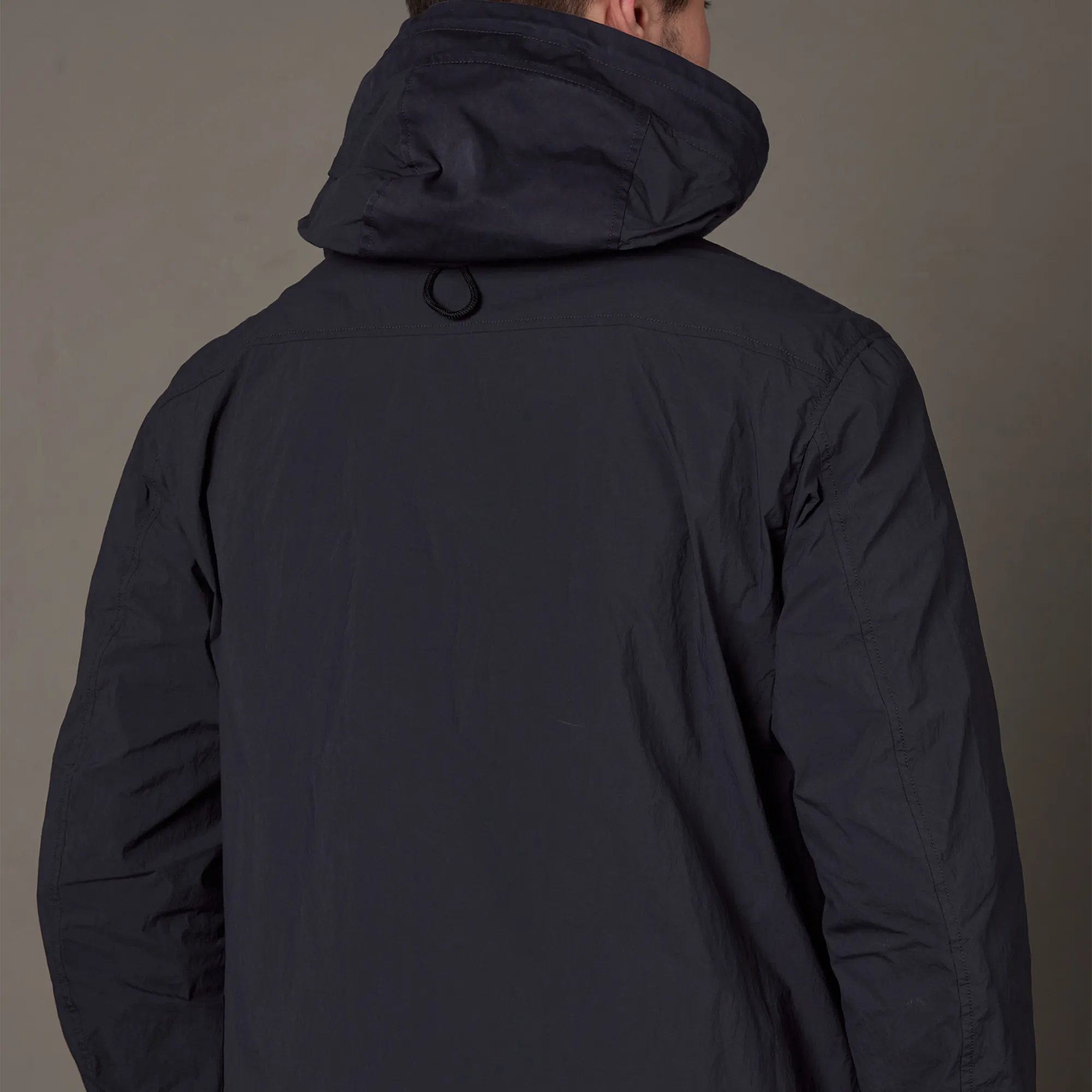 Ten c Hooded Zipped Mid Layer Midnight Navy