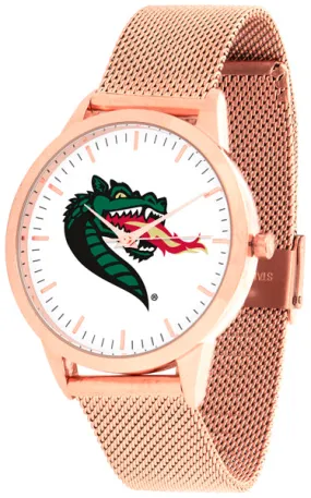 UAB Blazers Statement Mesh Band Unisex Watch - Rose