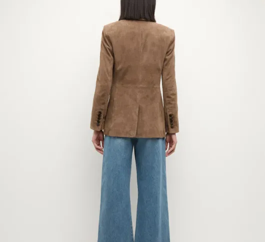 Veronica Beard - Duane Suede Dickey Jacket in Bark
