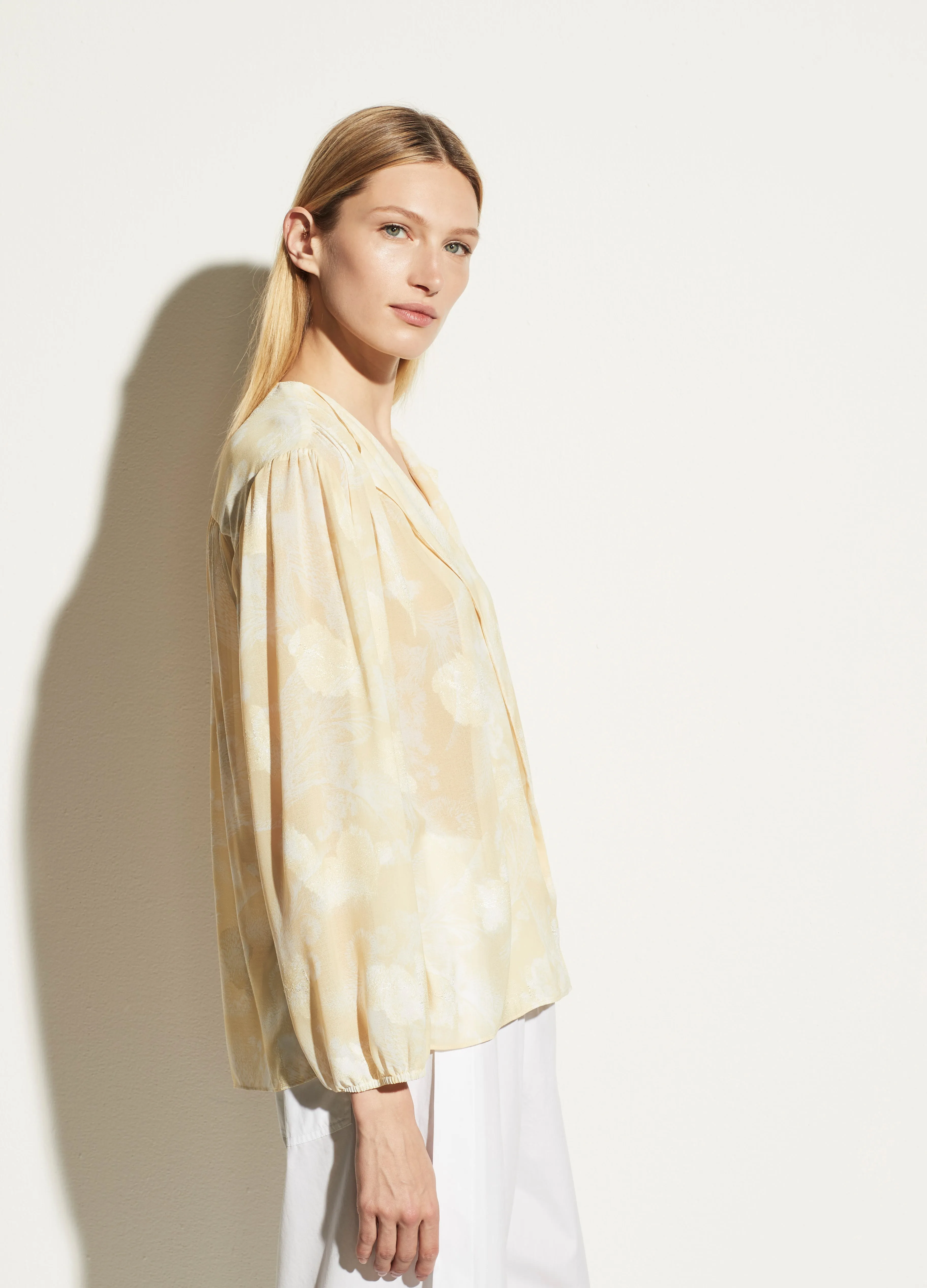 Wheat Shirred Popover in Balm