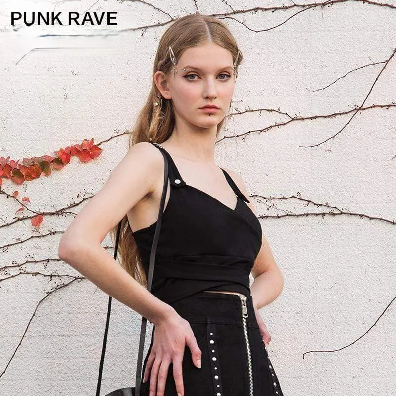 Women's Grunge V-neck Vest Tops